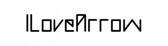 I Love Arrow  Frei Schriftart Herunterladen