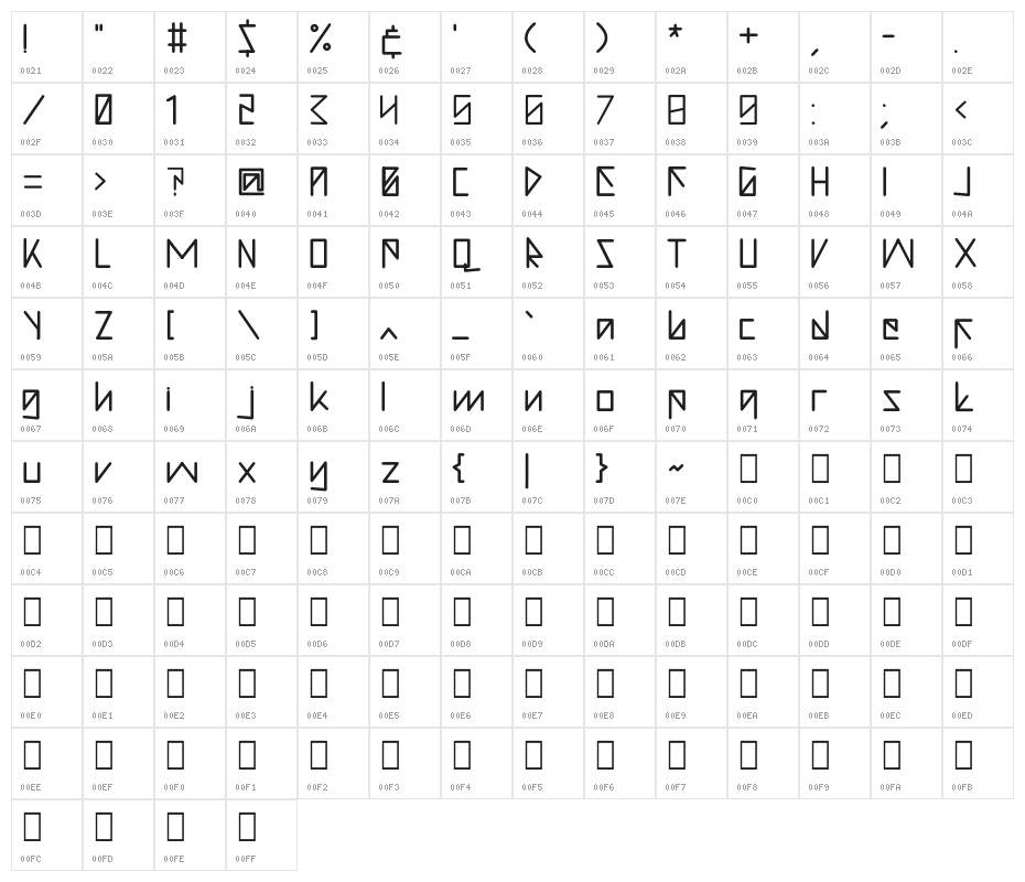 I Love Arrow Character Map