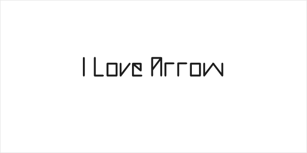I Love Arrow Logo