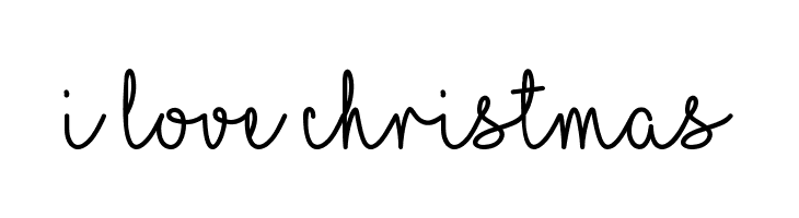 I Love Christmas  لخطوط تنزيل