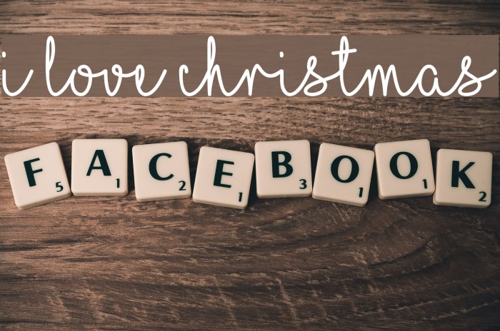 I Love Christmas Font examples