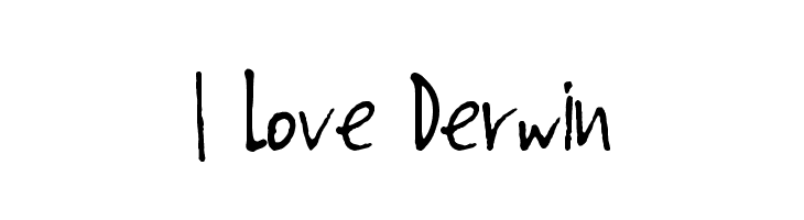 I Love Derwin Caratteri
