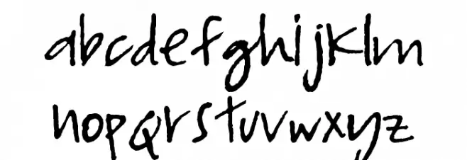 I Love Derwin 字体 小写
