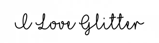 I Love Glitter  font caratteri gratis