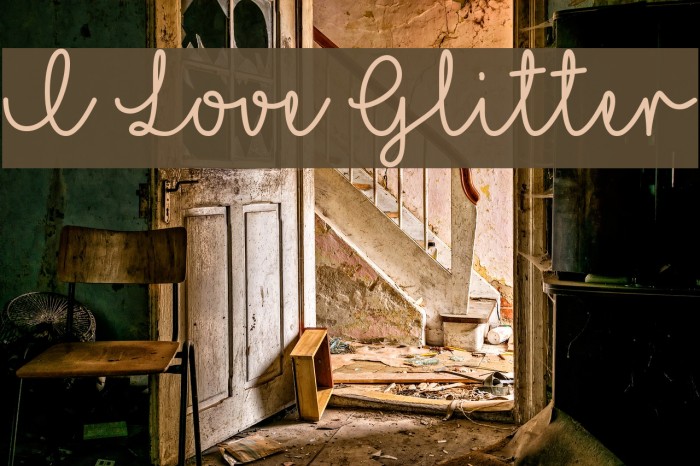 I Love Glitter Example 1