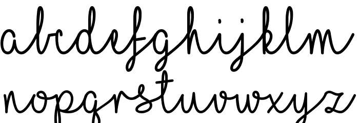 I Love Glitter Font LOWERCASE