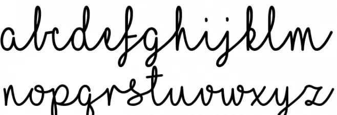 I Love Glitter Font LOWERCASE
