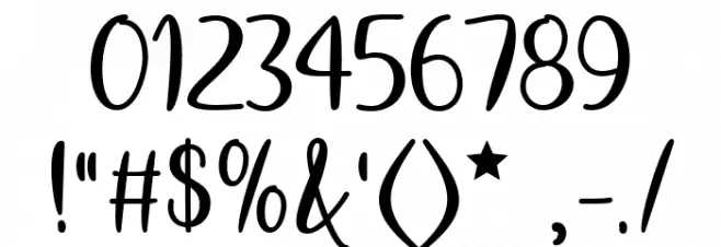 I Love Glittermas Regular Font OTHER CHARS