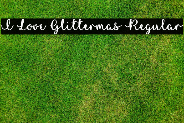 I Love Glittermas Regular Example 2