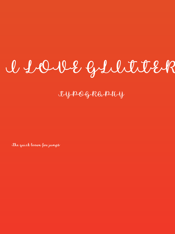 I Love Glittermas Regular Poster