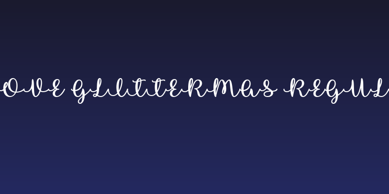 I Love Glittermas Regular Social Header
