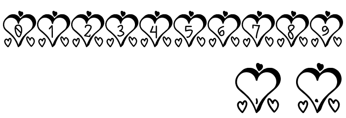 I Love St Font OTHER CHARS