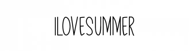 I Love Summer  免费字体下载