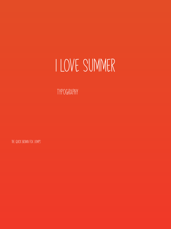 I Love Summer Poster