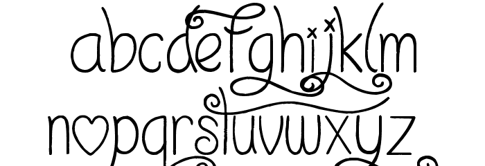 I Love What You Do!!.. Font LOWERCASE