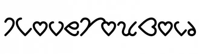 I Love You Bold  تنزيل الخطوط