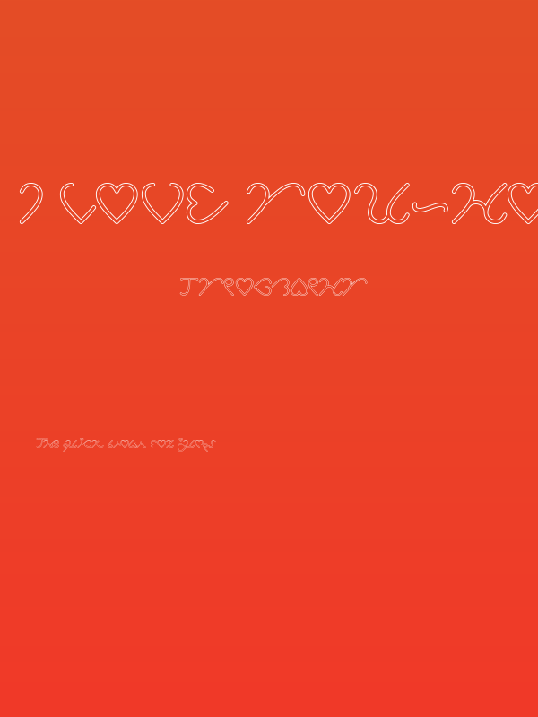 I Love You-Hollow Poster