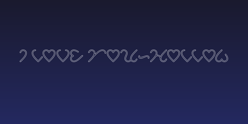 I Love You-Hollow Social Header