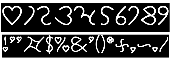 I Love You-Inverse Font OTHER CHARS