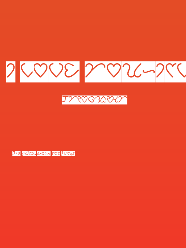 I Love You-Inverse Poster