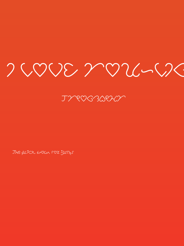 I Love You-Light Poster