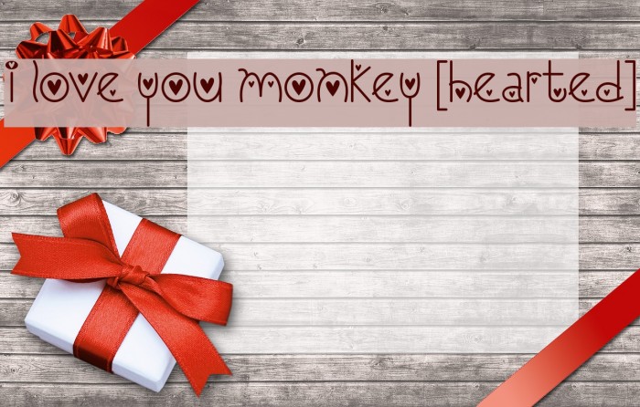 I Love You Monkey [Hearted] Example 3