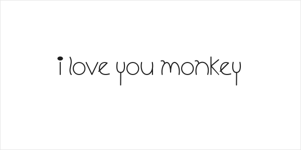 I Love You Monkey Logo
