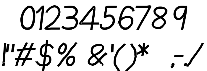 I Miss You Bold Font OTHER CHARS