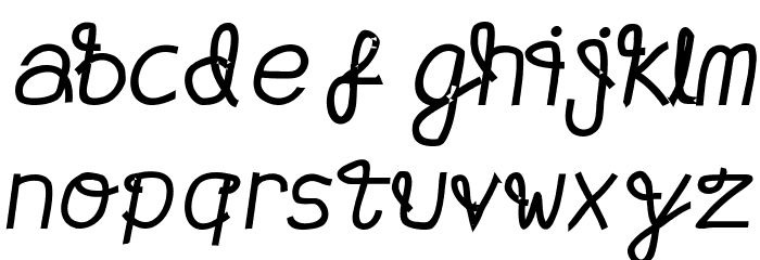 I Miss You Bold Font LOWERCASE
