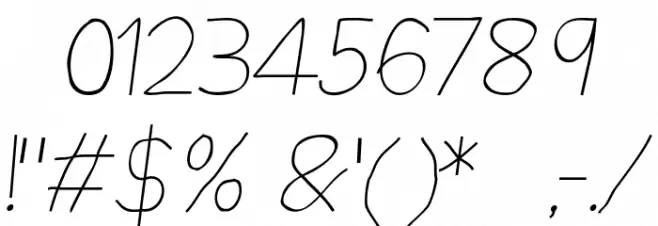 I Miss You Font OTHER CHARS