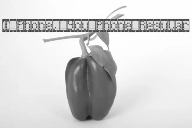 I Phone, You Phone Regular Font examples