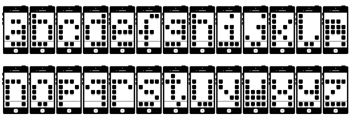 I Phone, You Phone Regular Font LOWERCASE