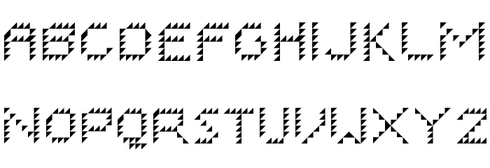 I ROBOT Regular Font LOWERCASE