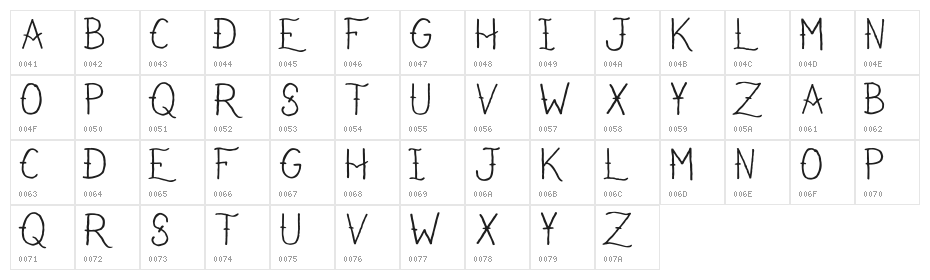 I Refuse To Sink Regular Character Map
