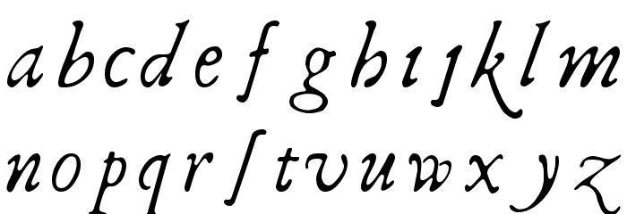 I Regular Font LOWERCASE