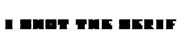 I Shot The Serif  font caratteri gratis