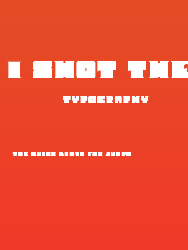 I Shot The Serif Poster