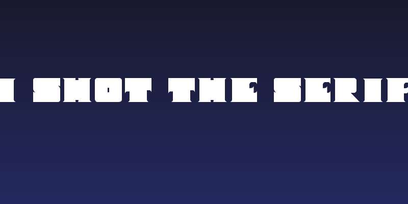 I Shot The Serif Social Header