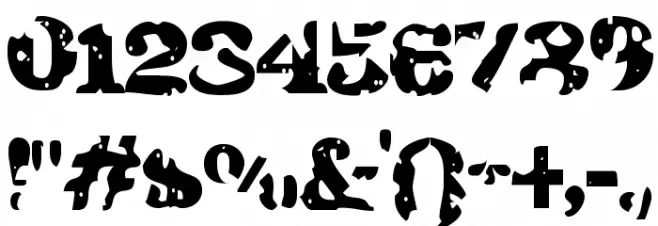 I Shot The Sheriff Font OTHER CHARS