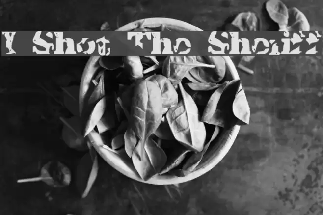 I Shot The Sheriff Font examples