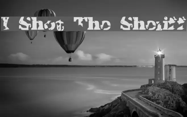 I Shot The Sheriff Font examples