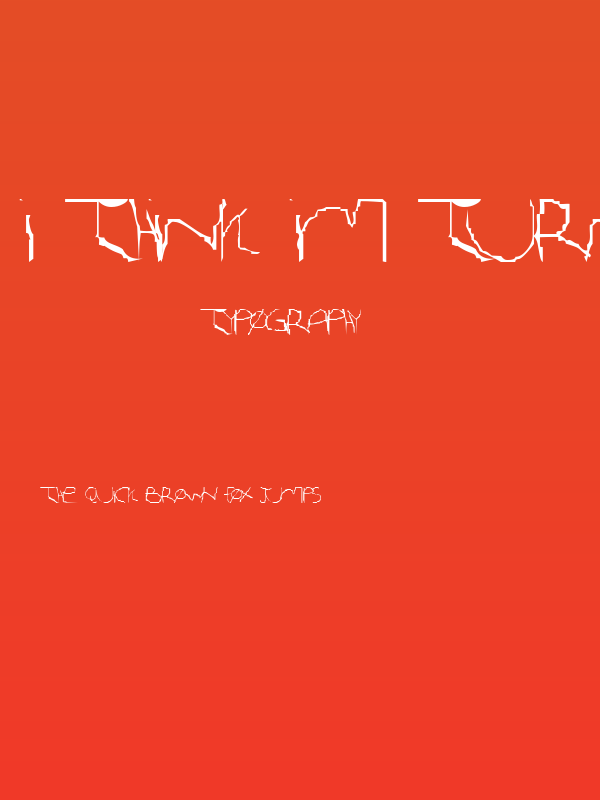 I Think Im Turning Japanese Poster