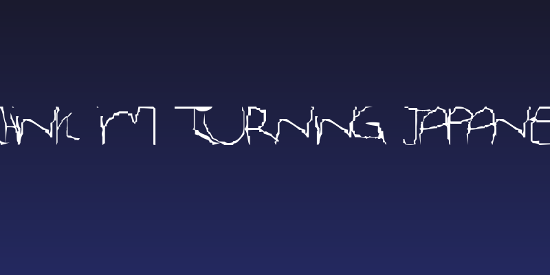 I Think Im Turning Japanese Social Header