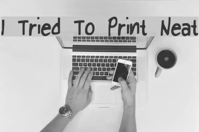 I Tried To Print Neat Font examples