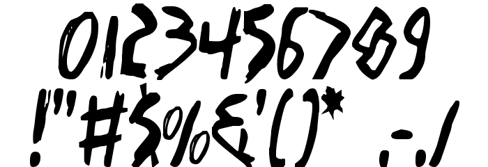 I Want My TTR! Condensed Font OTHER CHARS