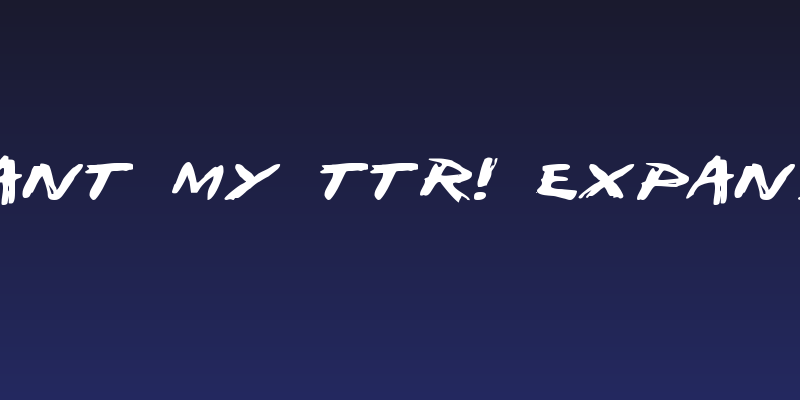 I Want My TTR! Expanded Social Header