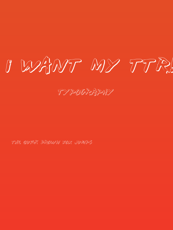 I Want My TTR! Shadow Poster