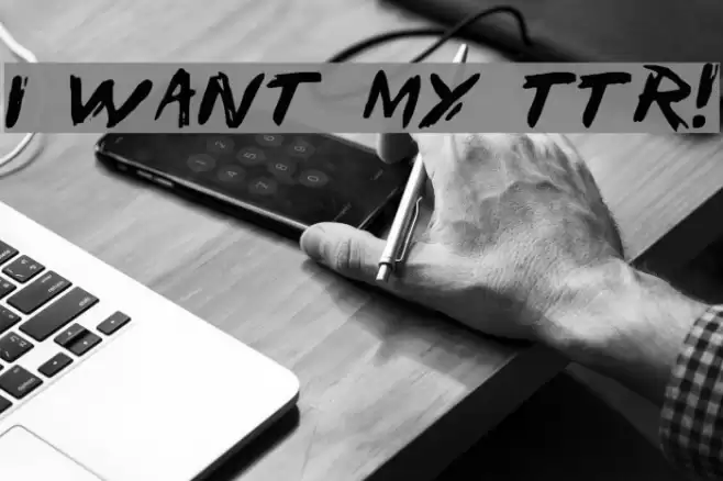 I Want My TTR! Font examples