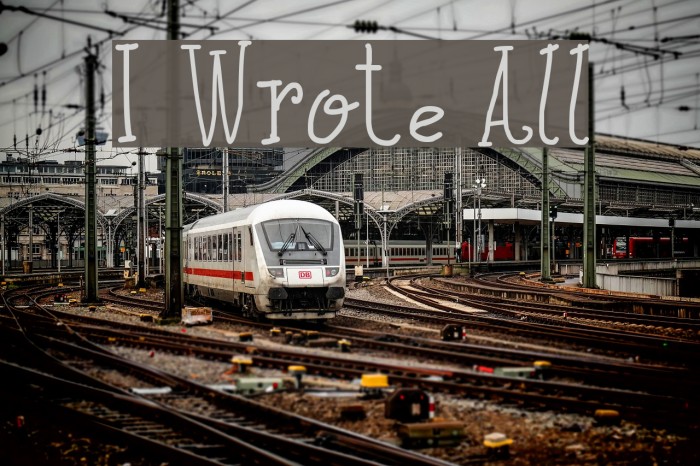 I Wrote All Example 2