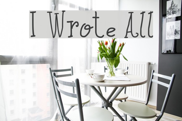 I Wrote All Example 3